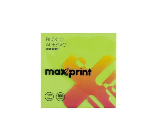 Bloco 76x76 Verde Neon Maxprint