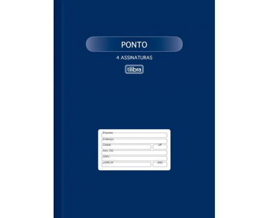 Livro de Ponto - 4 Assinaturas 100 Fls Tilibra