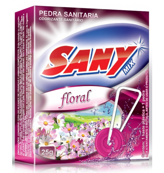 Pedra Sanitária Floral Sany