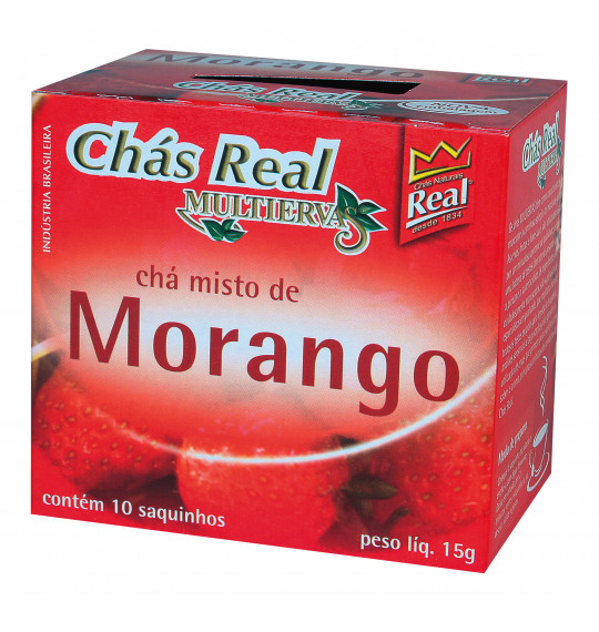 Chá Real Multiervas Misto Morango c/10