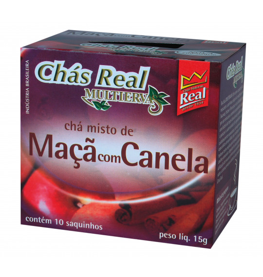 Chá Real Multiervas Misto Maça Com Canela c/10