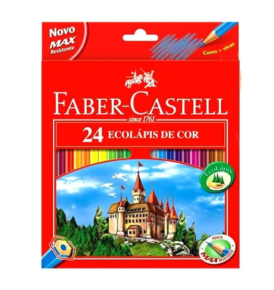 Lápis de Cor 24 Cores Faber-Castell