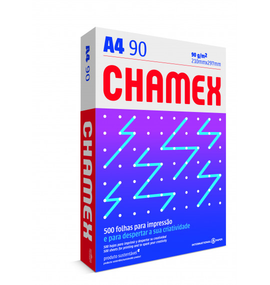 Papel A4 c/500fls 90g Branco Chamex