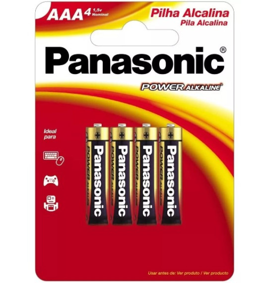 Pilha Alcalina AAA c/2 Panasonic