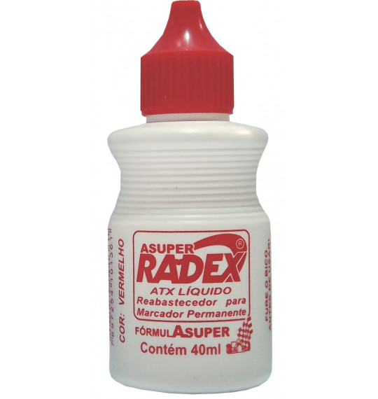 Reabastecedor para Marcador Permanente Vermelha Radex