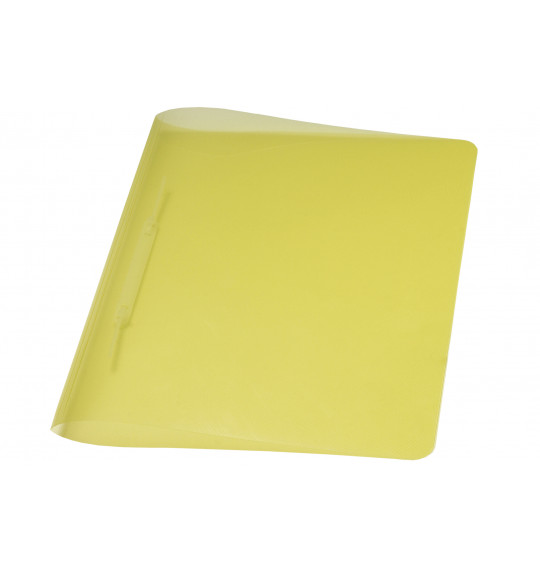 Pasta Plástica Com Grampo Trilho Amarela Alaplast